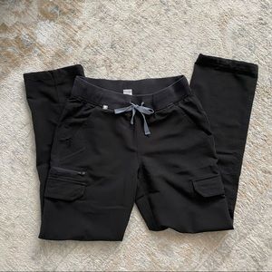 Figs Black XS cargo pants